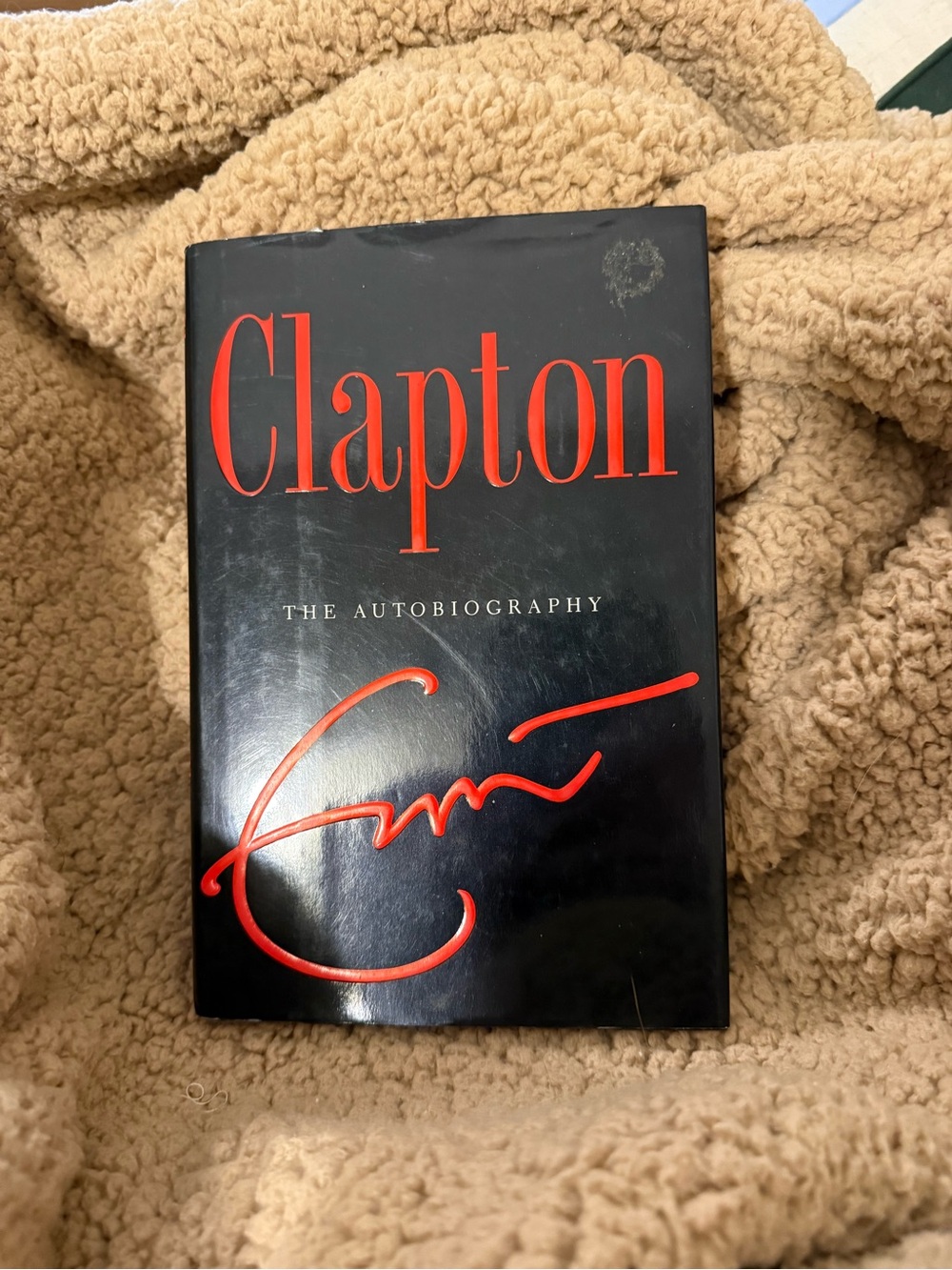 Clapton The Autobiography 1st Edition written on red page see pictures hardcover